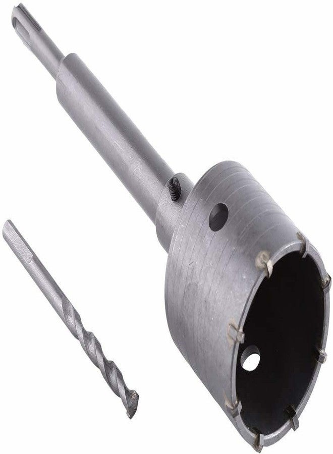 Inditrust مثقاب جدار خرساني ذو ساق SDS من إنديترست، قاطع منشار ثقب، قضيب توصيل 300 مم (مثقاب 65 مم مع قضيب 300 مم) - Image 1